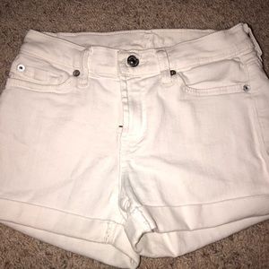 7 For All Mankind White Shorts